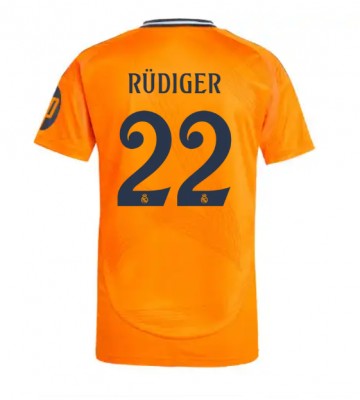 Real Madrid Antonio Rudiger #22 Udebanetrøje 2024-25 Kort ærmer